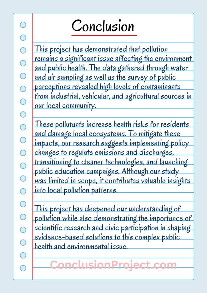 essay pollution conclusion