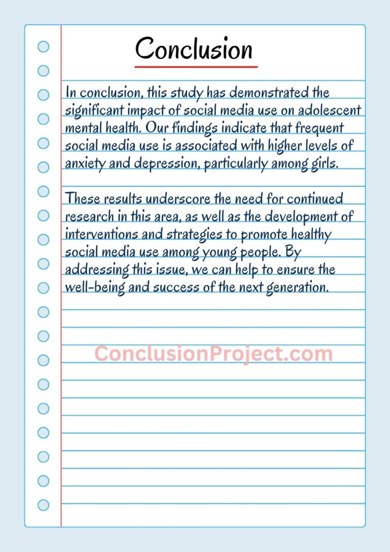 how to write conclusion in research project