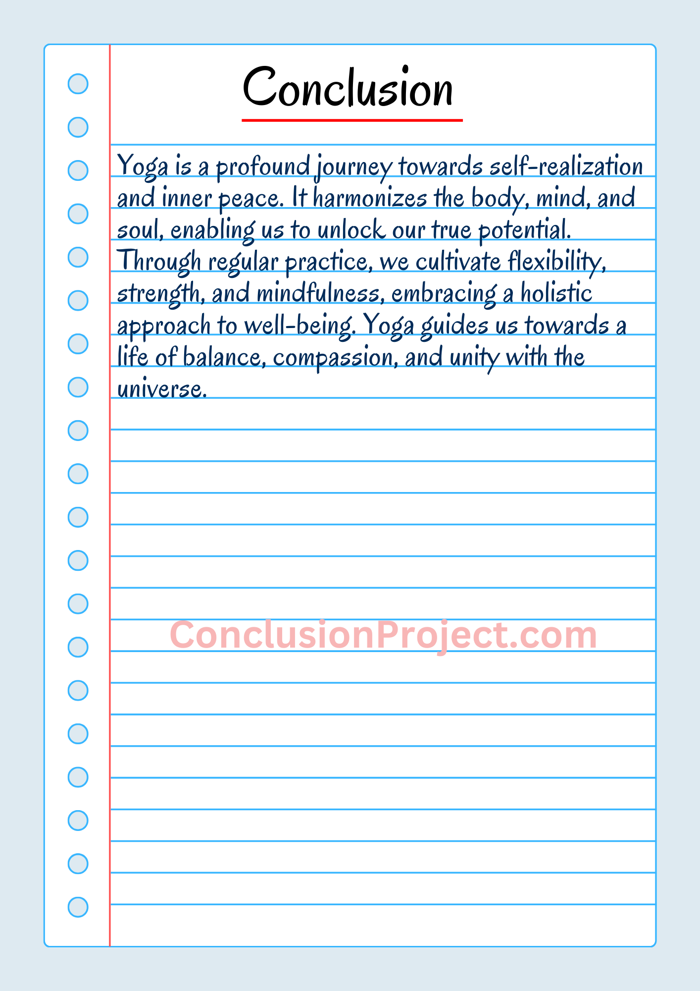 Conclusion of Yoga
